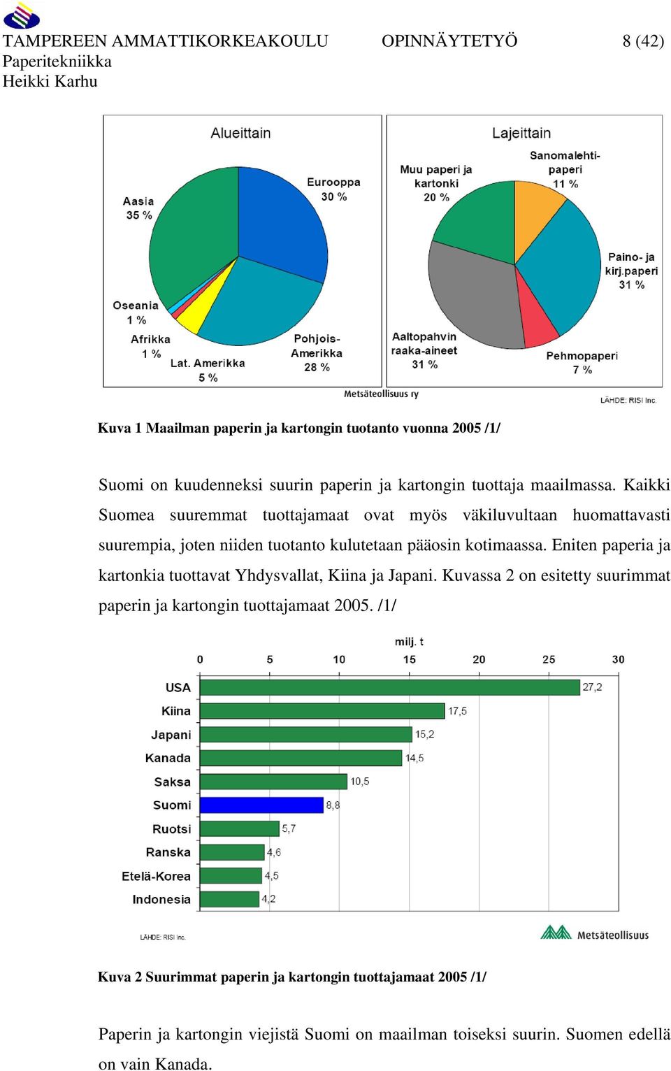 Kaikki Suomea suuremmat tuottajamaat ovat myös väkiluvultaan huomattavasti suurempia, joten niiden tuotanto kulutetaan pääosin kotimaassa.