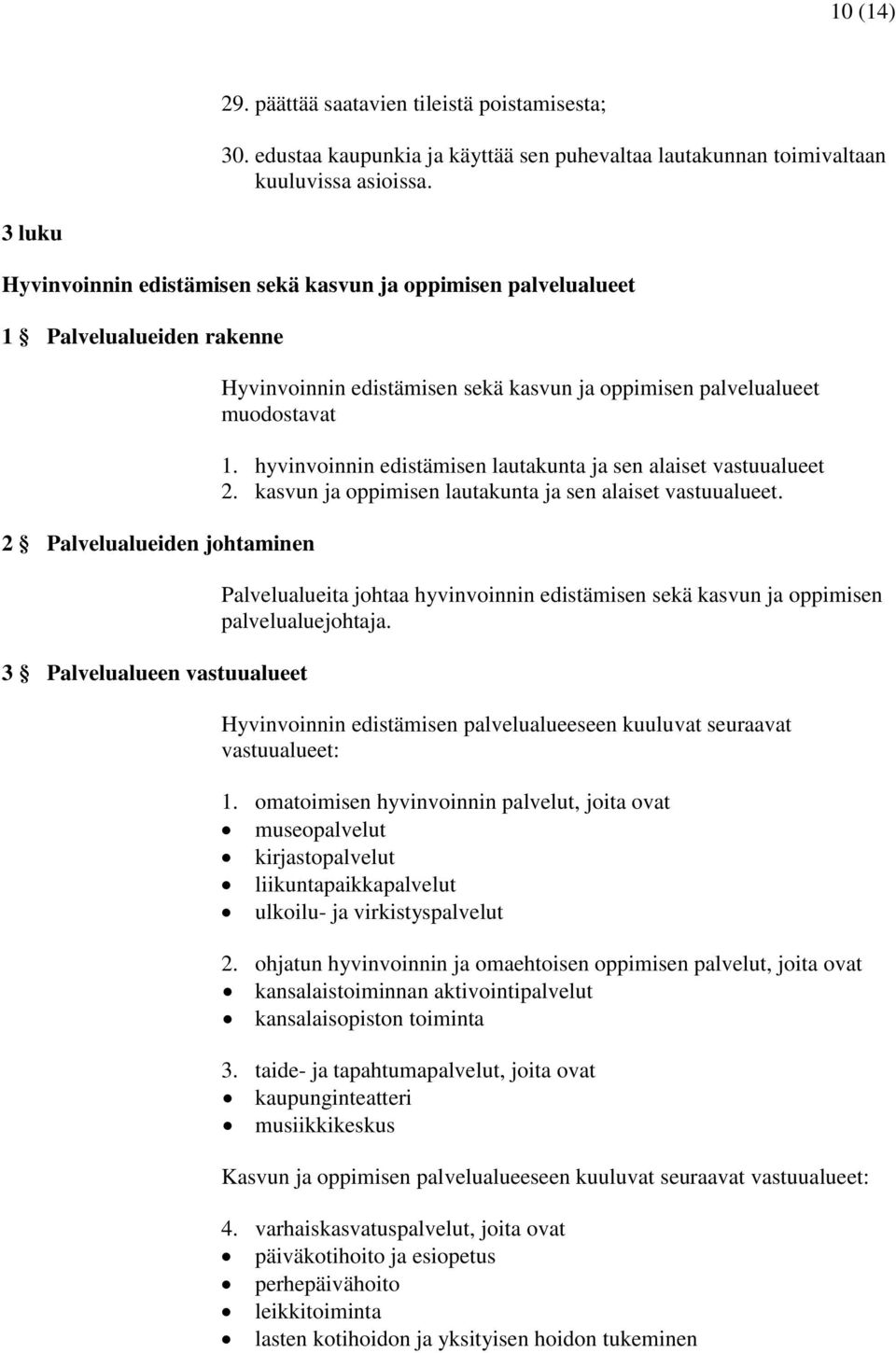 oppimisen palvelualueet muodostavat 1. hyvinvoinnin edistämisen lautakunta ja sen alaiset vastuualueet 2. kasvun ja oppimisen lautakunta ja sen alaiset vastuualueet.