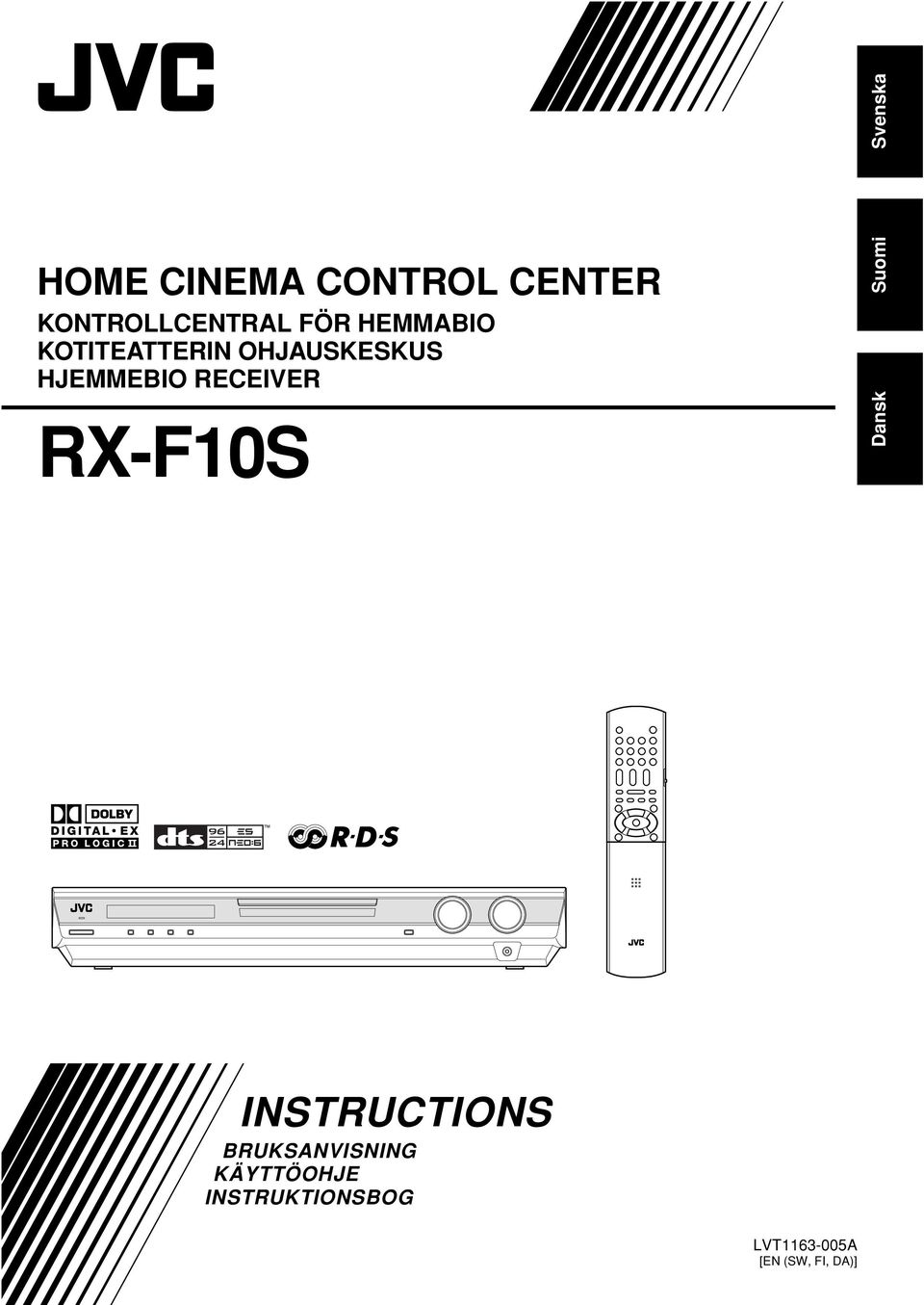 RECEIVER RX-F10S Suomi Dansk INSTRUCTIONS