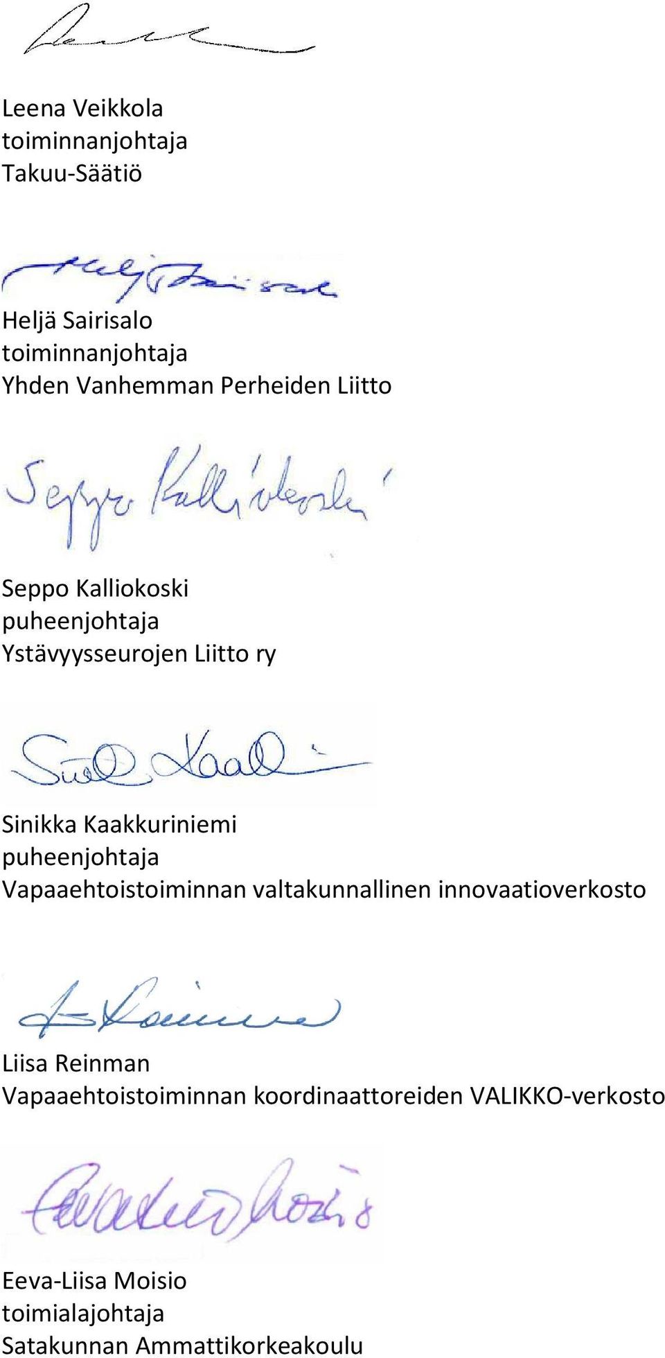 valtakunnallinen innovaatioverkosto Liisa Reinman Vapaaehtoistoiminnan