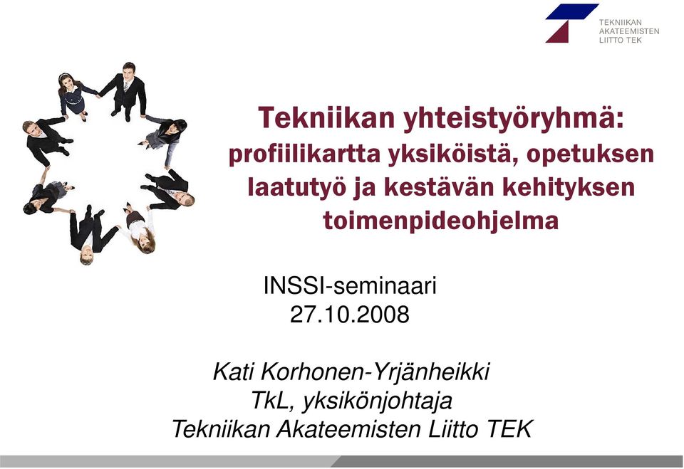 toimenpideohjelma INSSI-seminaari 27.10.