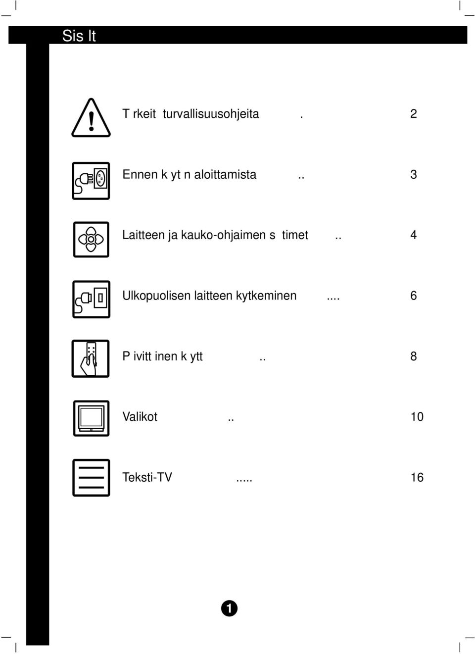 . 3 Laitteen ja kauko-ohjaimen s timet.