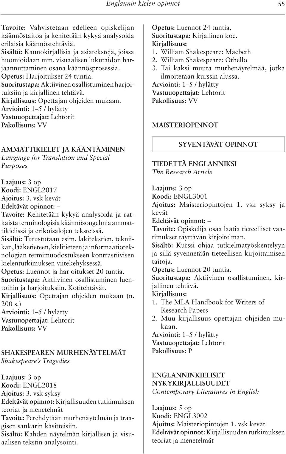 Suoritustapa: Aktiivinen osallistuminen harjoituksiin ja kirjallinen tehtävä. Kirjallisuus: Opettajan ohjeiden mukaan.