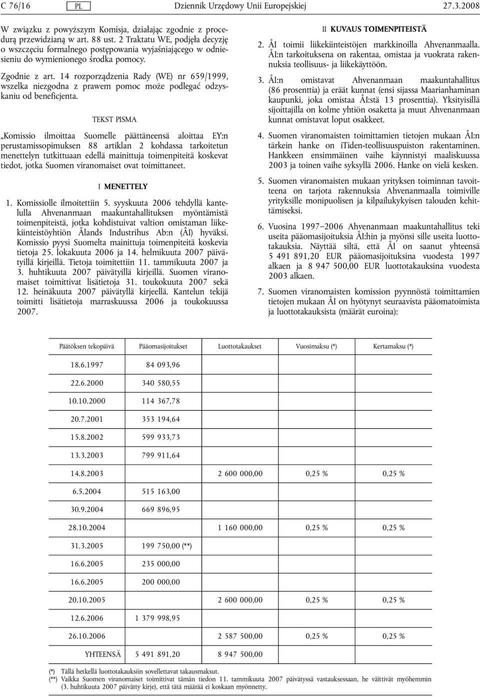 14 rozporządzenia Rady (WE) nr 659/1999, wszelka niezgodna z prawem pomoc może podlegać odzyskaniu od beneficjenta.