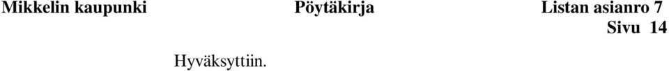 Pöytäkirja