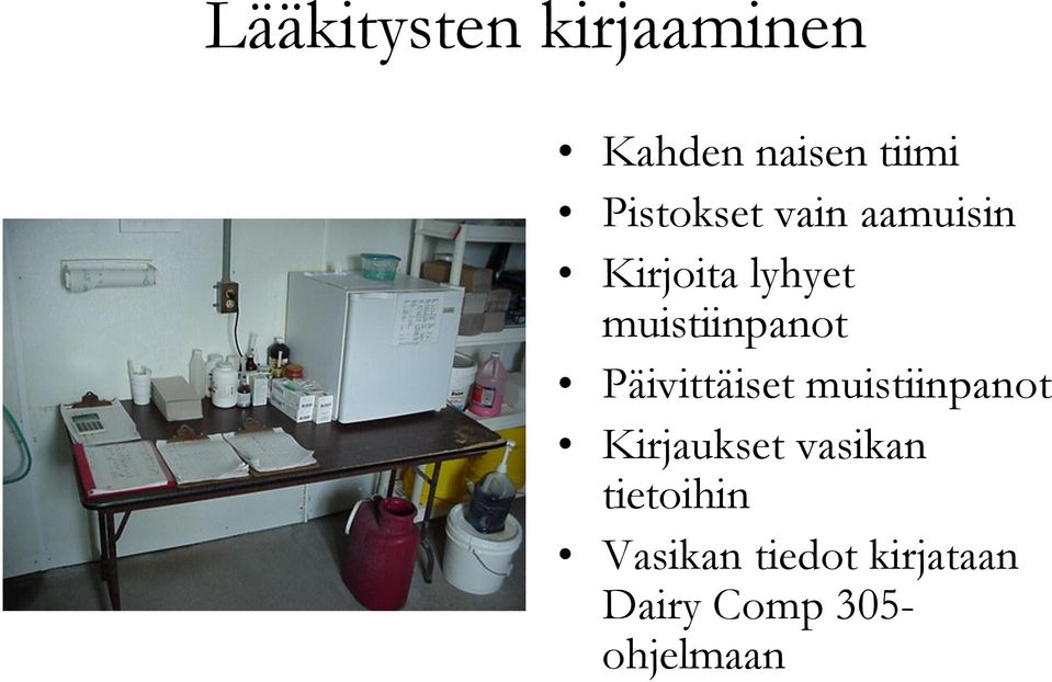 muistiinpanot Päivittäiset muistiinpanot