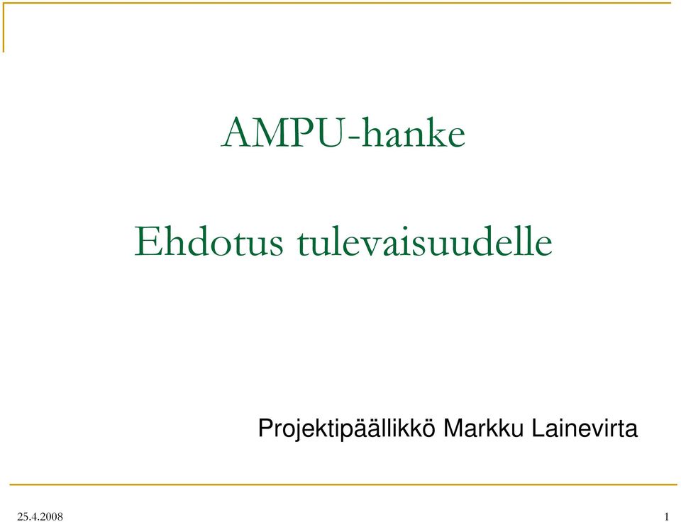 Projektipäällikkö