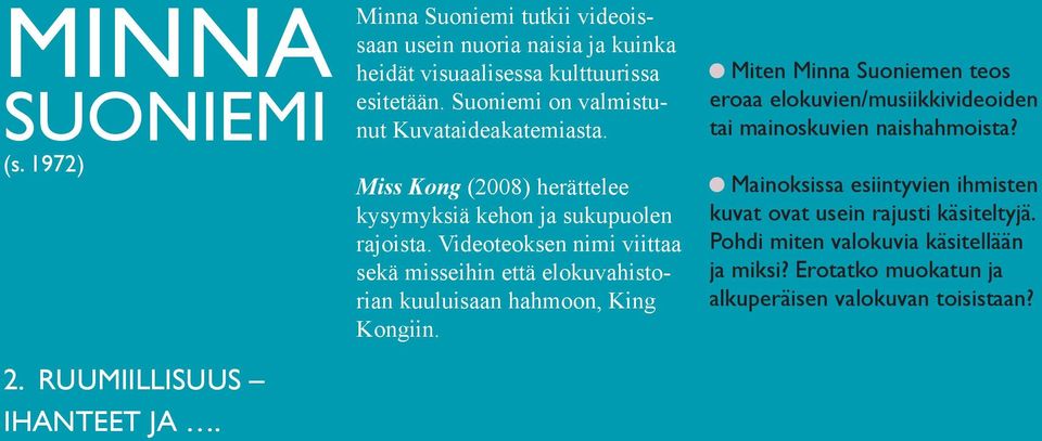 Miss Kong (2008) herättelee kysymyksiä kehon ja sukupuolen rajoista.