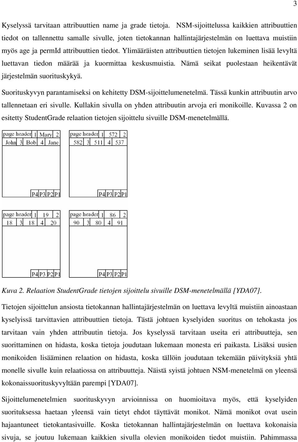 Ylimääräisten attribuuttien tietojen lukeminen lisää levyltä luettavan tiedon määrää ja kuormittaa keskusmuistia. Nämä seikat puolestaan heikentävät järjestelmän suorituskykyä.