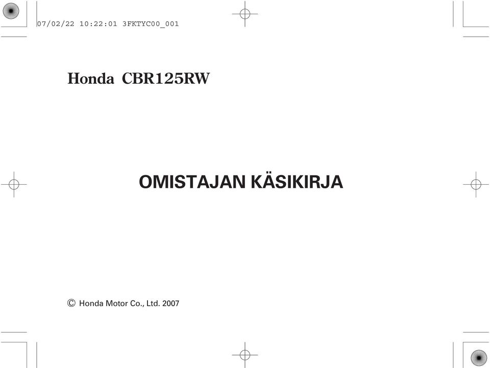CBR125RW OMISTAJAN