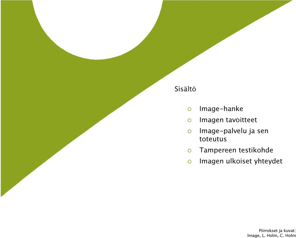 testikohde Imagen ulkoiset yhteydet