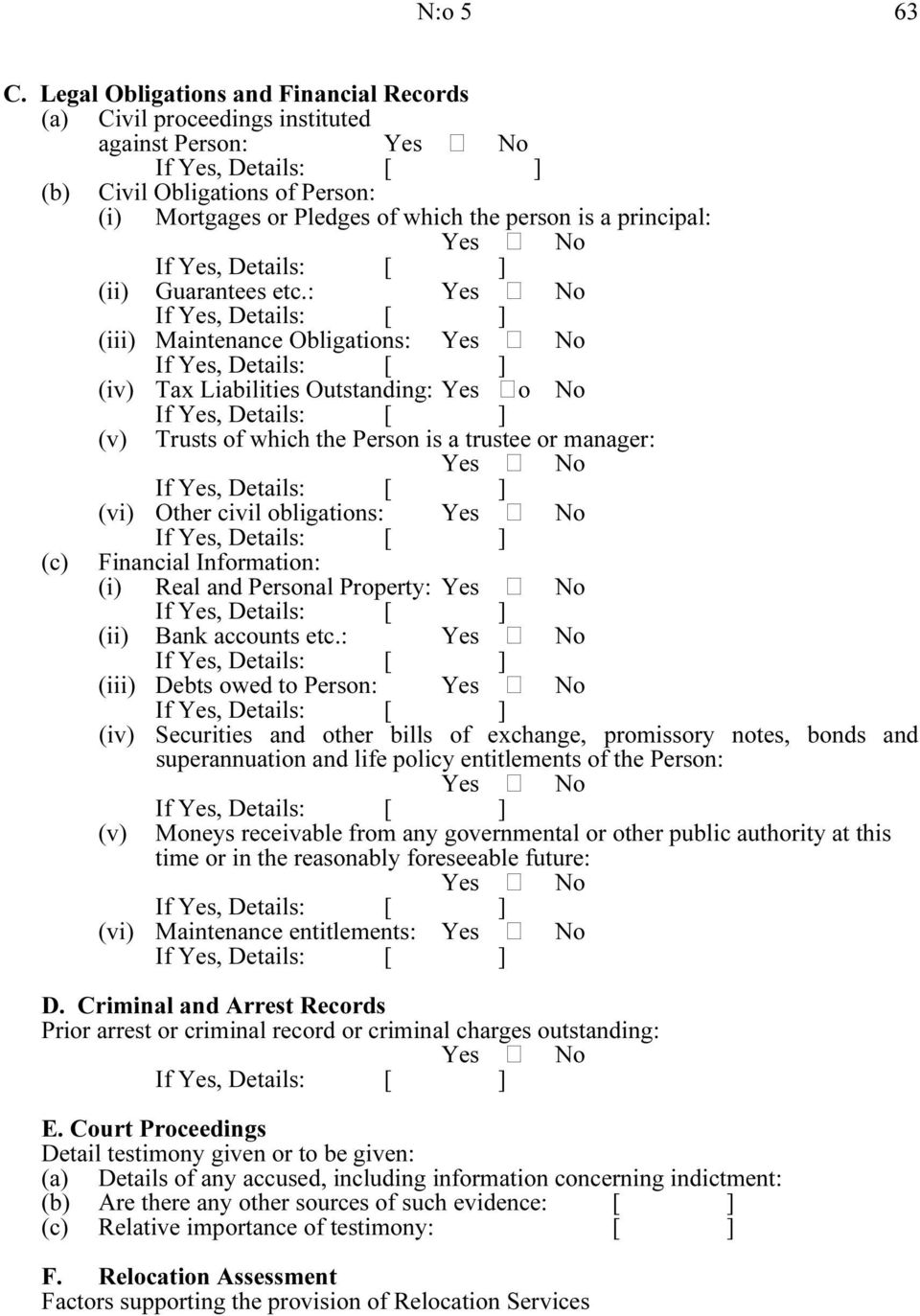 (ii) Guarantees etc.