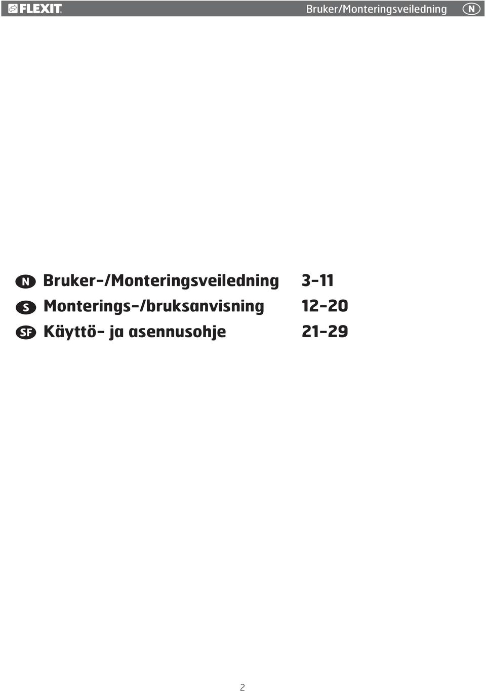 3-11 Monterings-/bruksanvisning