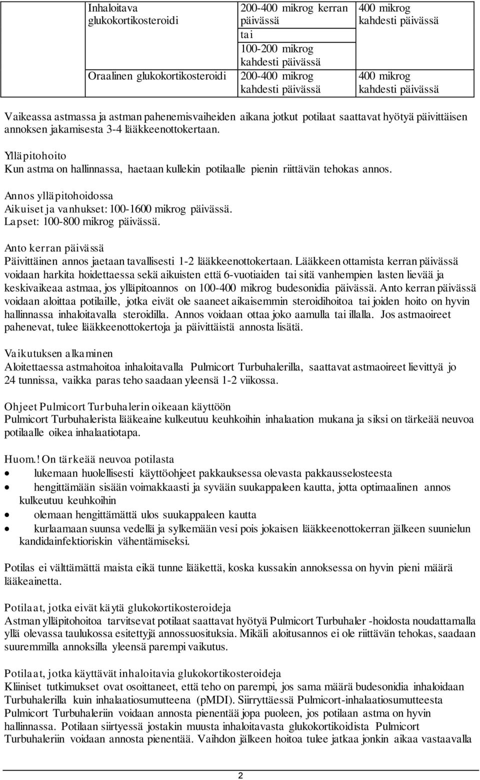 Annos ylläpitohoidossa Aikuiset ja vanhukset: 100-1600 mikrog päivässä. Lapset: 100-800 mikrog päivässä. Anto kerran päivässä Päivittäinen annos jaetaan tavallisesti 1-2 lääkkeenottokertaan.