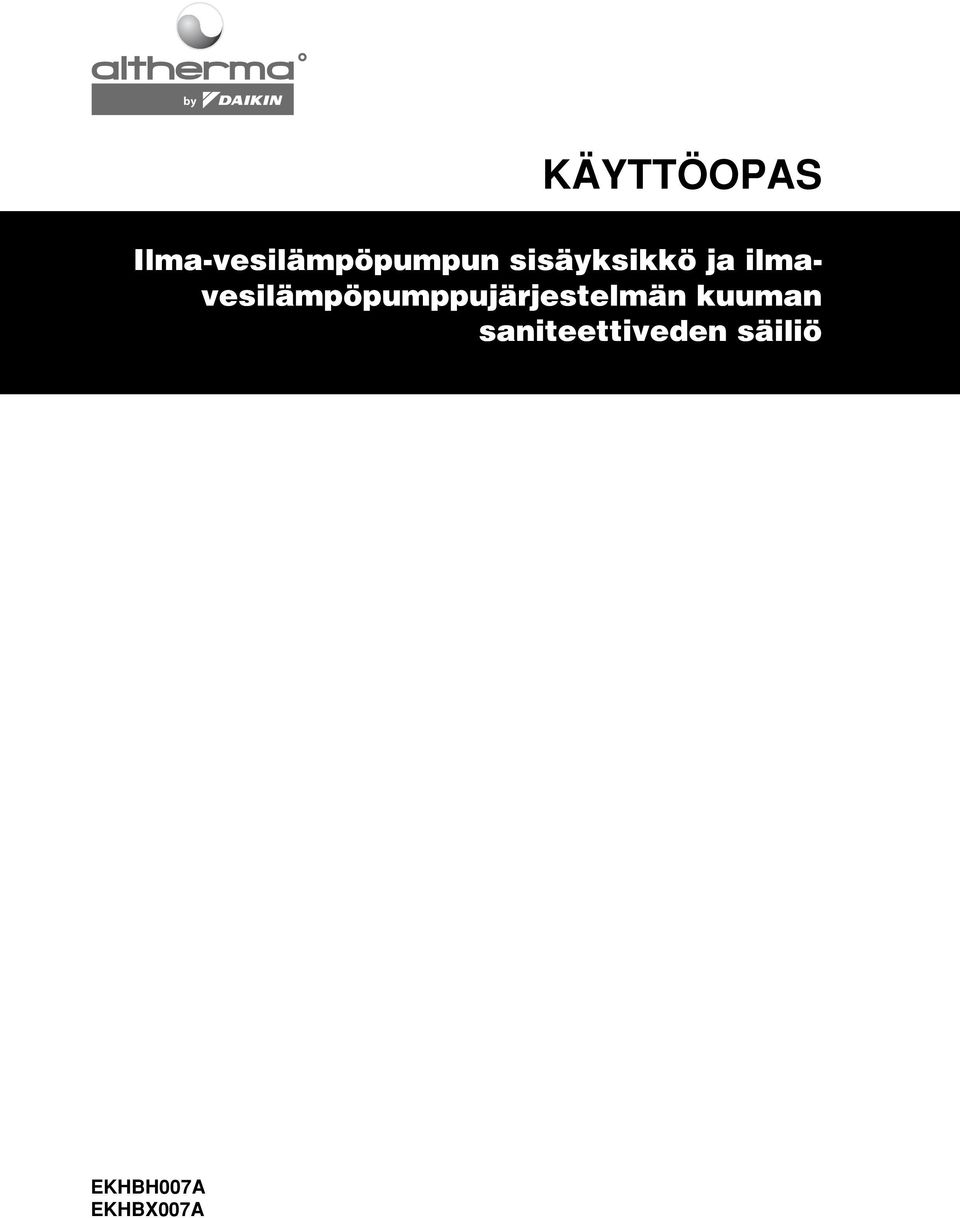 ilmavesilämpöpumppujärjestelmän