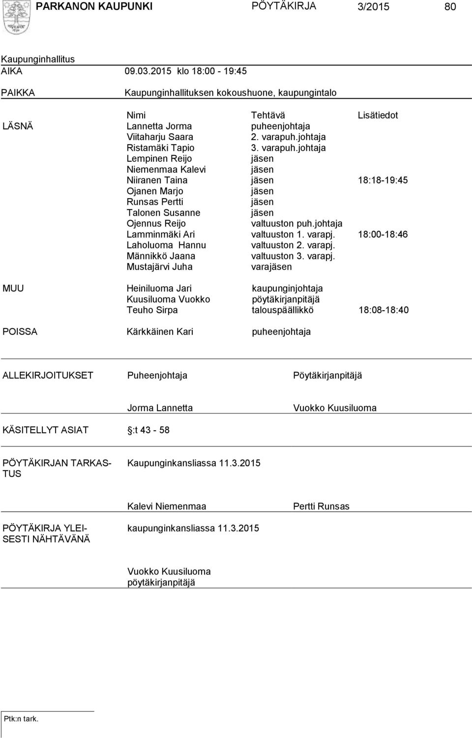 johtaja Ristamäki Tapio 3. varapuh.