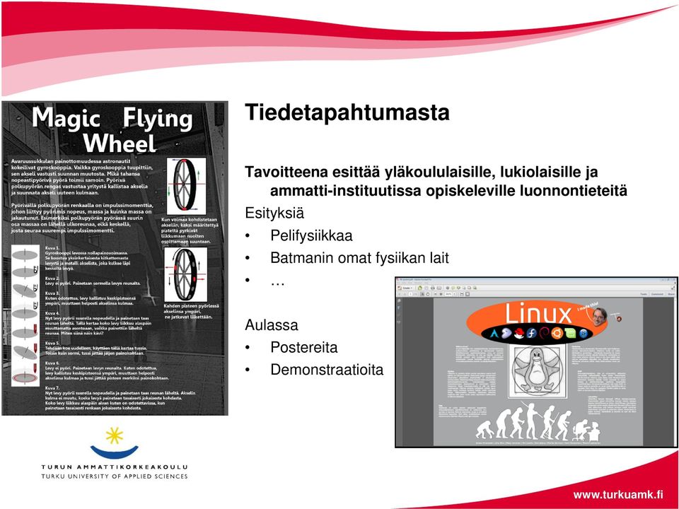 ammatti-instituutissa opiskeleville luonnontieteitä