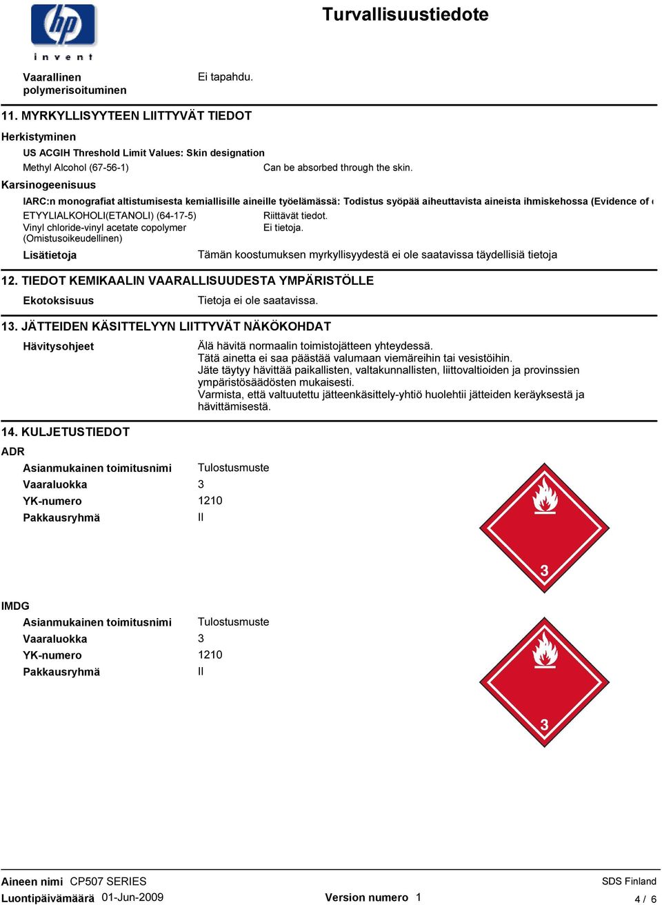 IARC:n monografiat altistumisesta kemiallisille aineille työelämässä: Todistus syöpää aiheuttavista aineista ihmiskehossa (Evidence of carcinog ETYYLIALKOHOLI(ETANOLI) (64-17-5) Vinyl chloride-vinyl