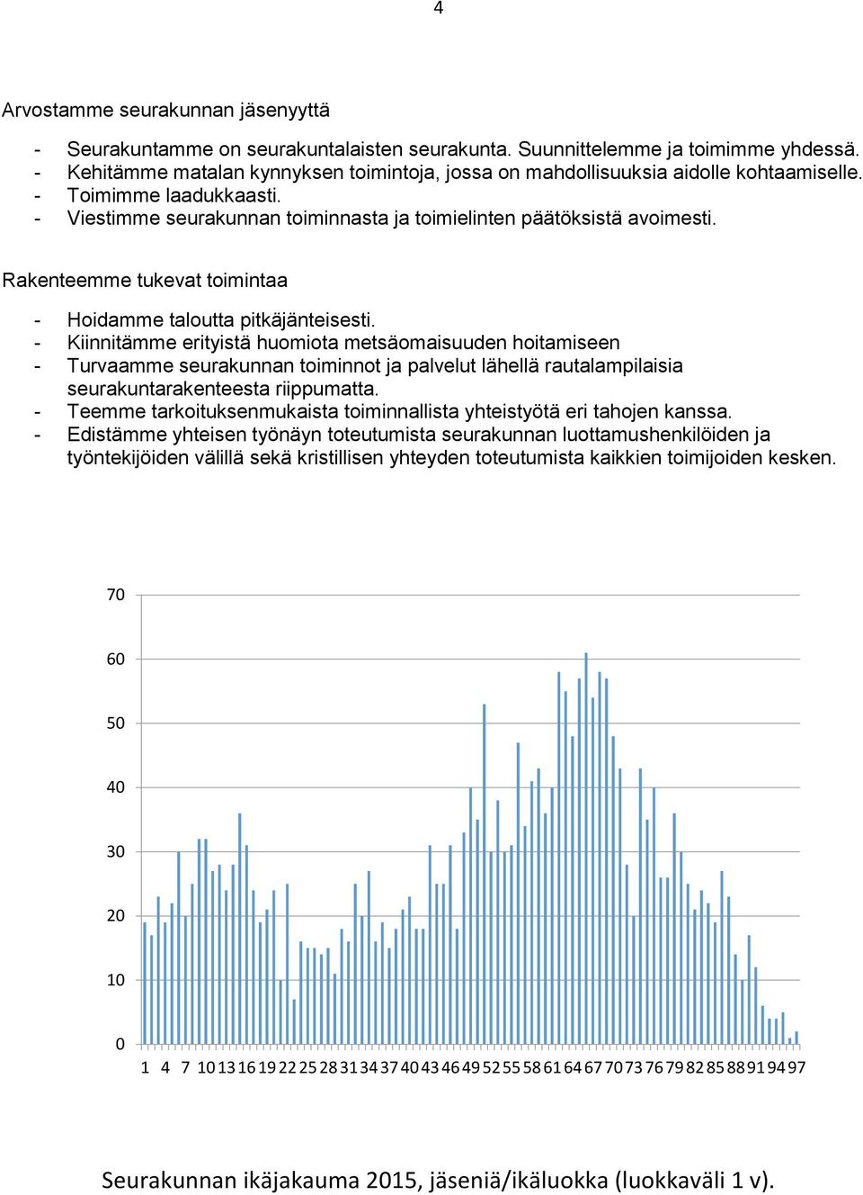 Rakenteemme tukevat toimintaa - Hoidamme taloutta pitkäjänteisesti.