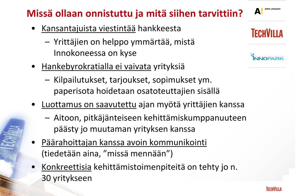 Kilpailutukset, tarjoukset, sopimukset ym.