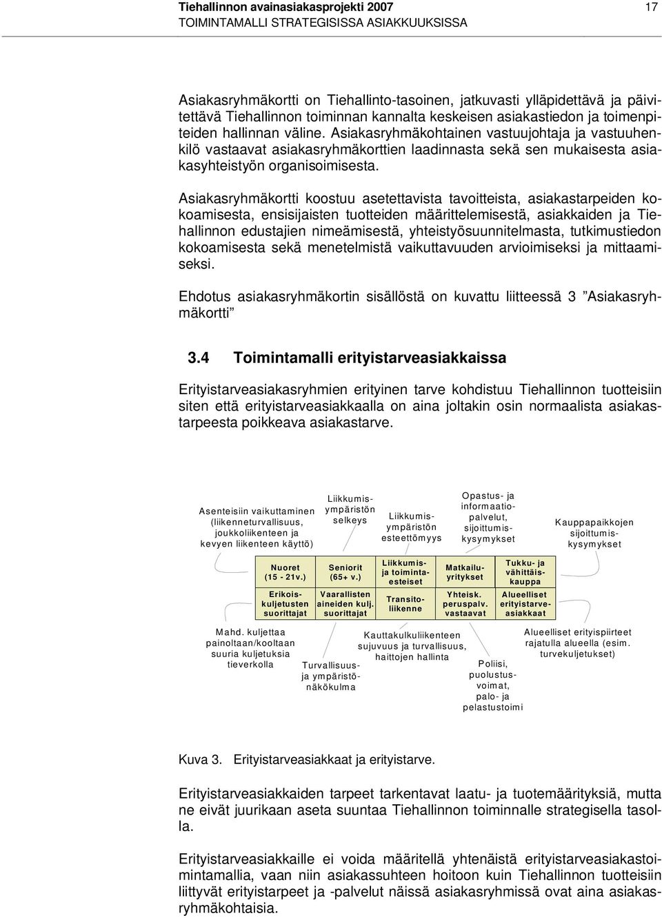 Asiakasryhmäkohtainen vastuujohtaja ja vastuuhenkilö vastaavat asiakasryhmäkorttien laadinnasta sekä sen mukaisesta asiakasyhteistyön organisoimisesta.