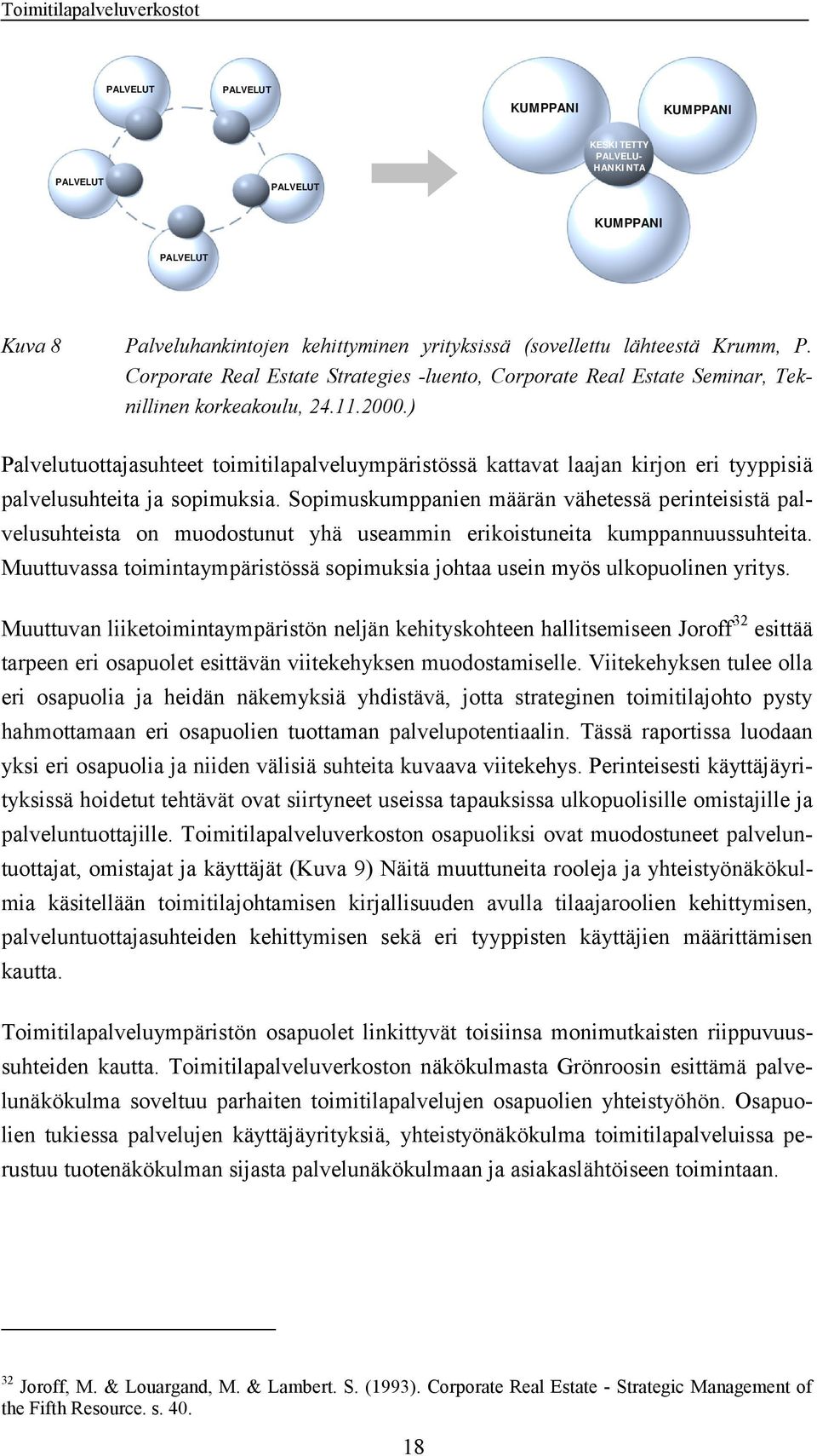 ) Palvelutuottajasuhteet toimitilapalveluympäristössä kattavat laajan kirjon eri tyyppisiä palvelusuhteita ja sopimuksia.