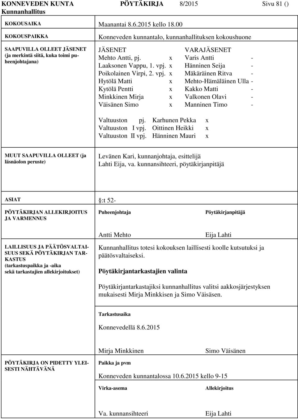 x Varis Antti - Laaksonen Vappu, 1. vpj.