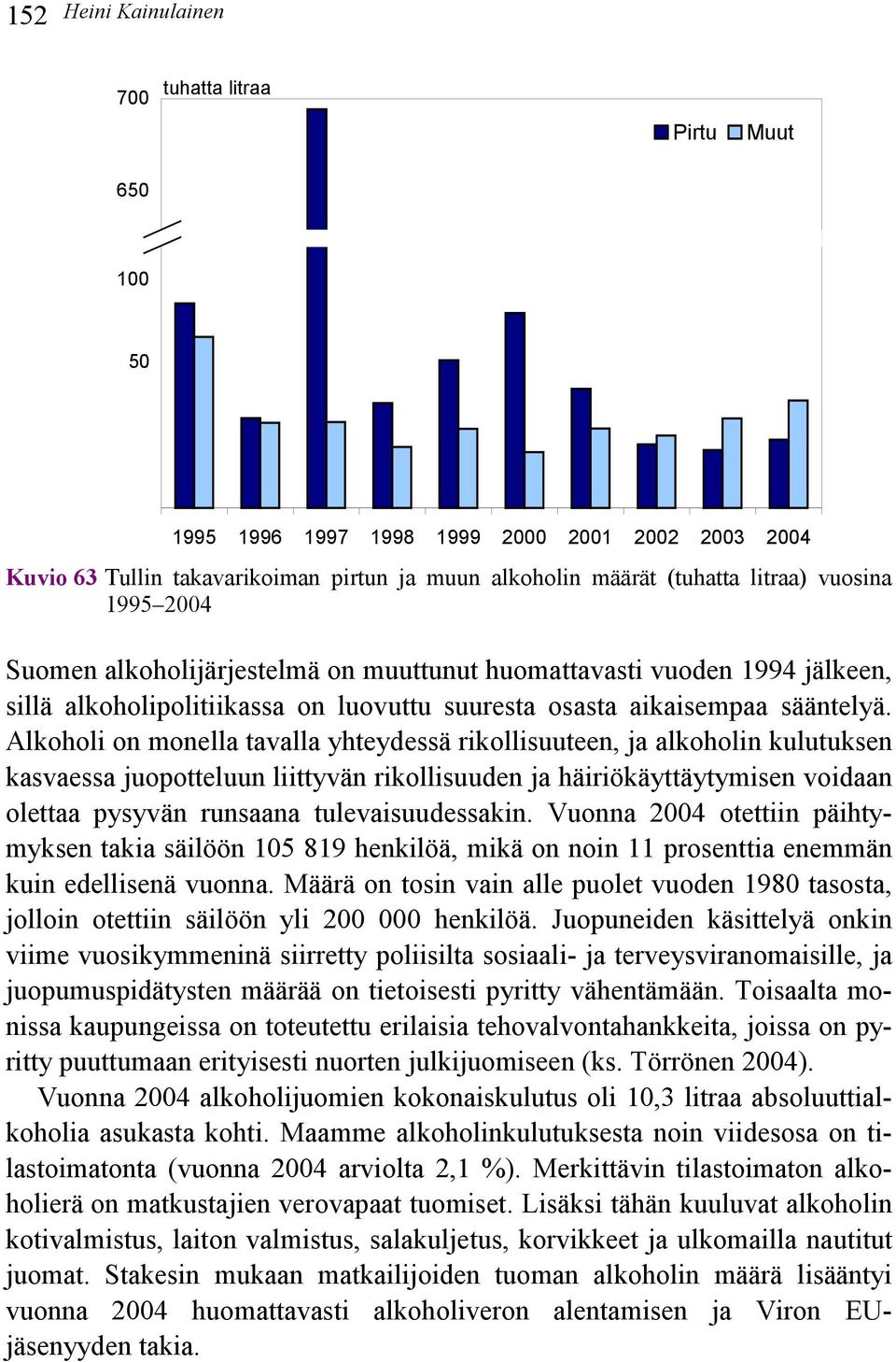 Alkoholi on monella tavalla yhteydessä rikollisuuteen, ja alkoholin kulutuksen kasvaessa juopotteluun liittyvän rikollisuuden ja häiriökäyttäytymisen voidaan olettaa pysyvän runsaana