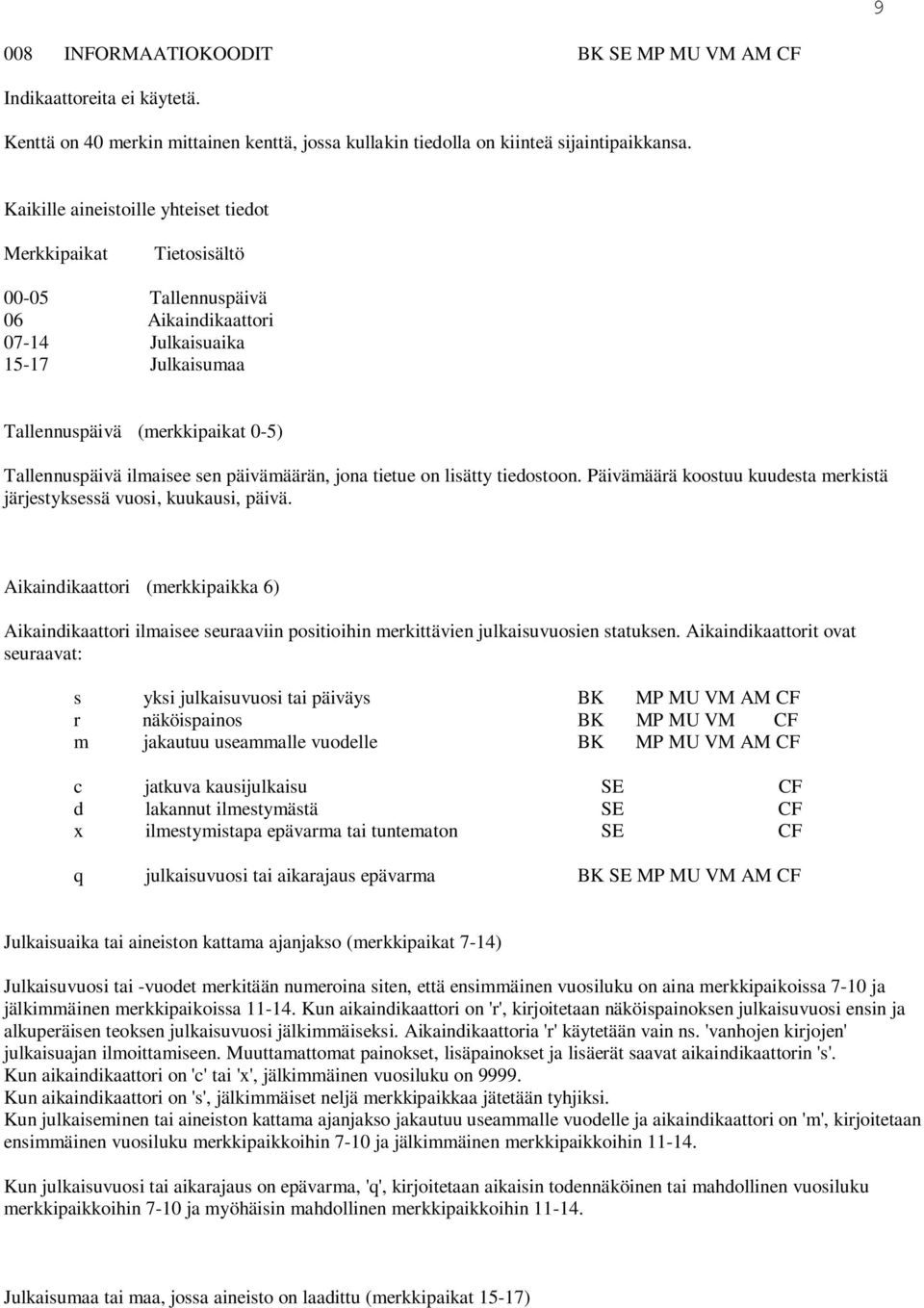 lisätty tiostoon. Päivämäärä koostuu kuust mrkistä järjstyksssä vuosi, kuukusi, päivä. Aikinikttori (mrkkipikk 6) Aikinikttori ilmis surviin positioihin mrkittävin julkisuvuosin sttuksn.