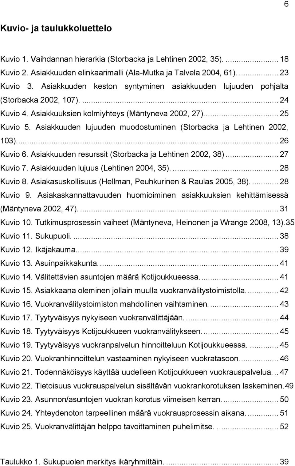 Asiakkuuden lujuuden muodostuminen (Storbacka ja Lehtinen 2002, 103).... 26 Kuvio 6. Asiakkuuden resurssit (Storbacka ja Lehtinen 2002, 38)... 27 Kuvio 7. Asiakkuuden lujuus (Lehtinen 2004, 35).