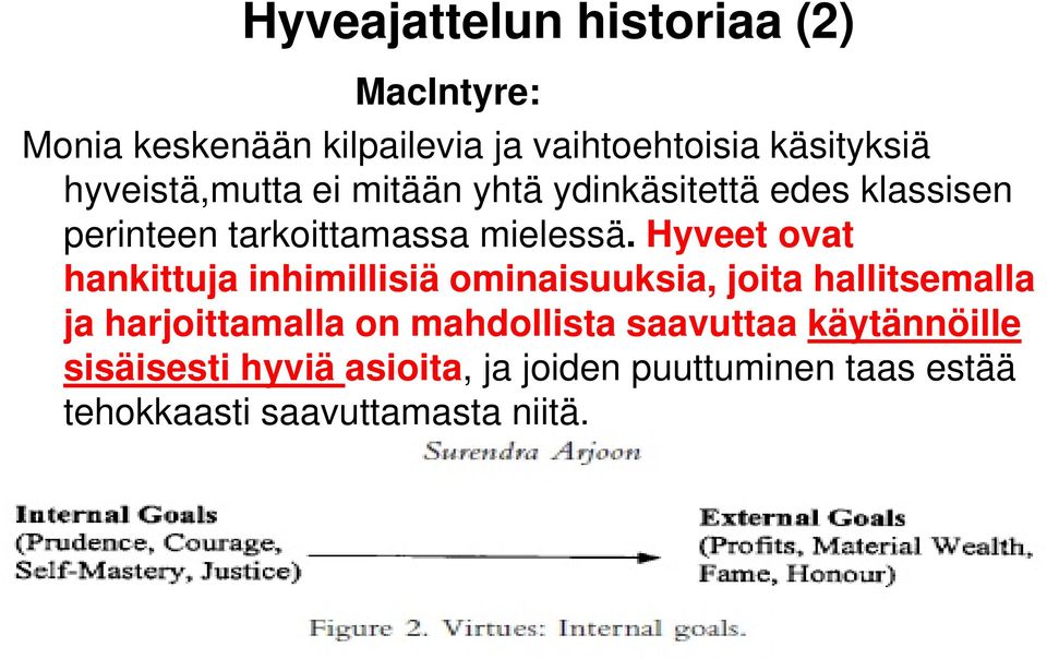 Hyveet ovat hankittuja inhimillisiä ominaisuuksia, joita hallitsemalla ja harjoittamalla on