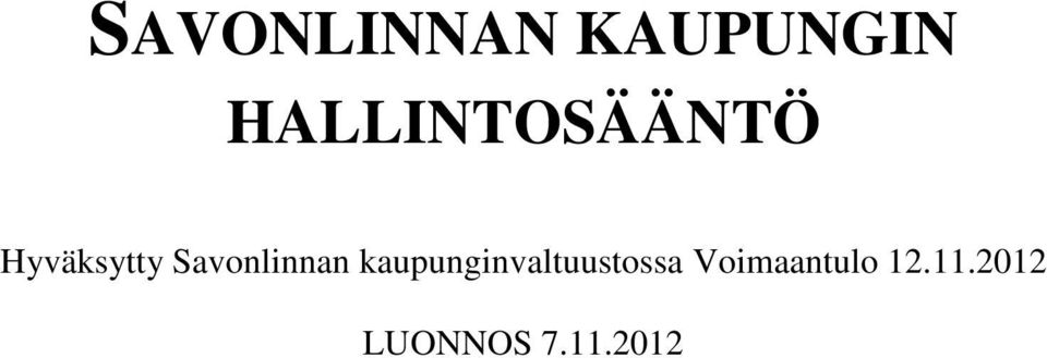 Savonlinnan