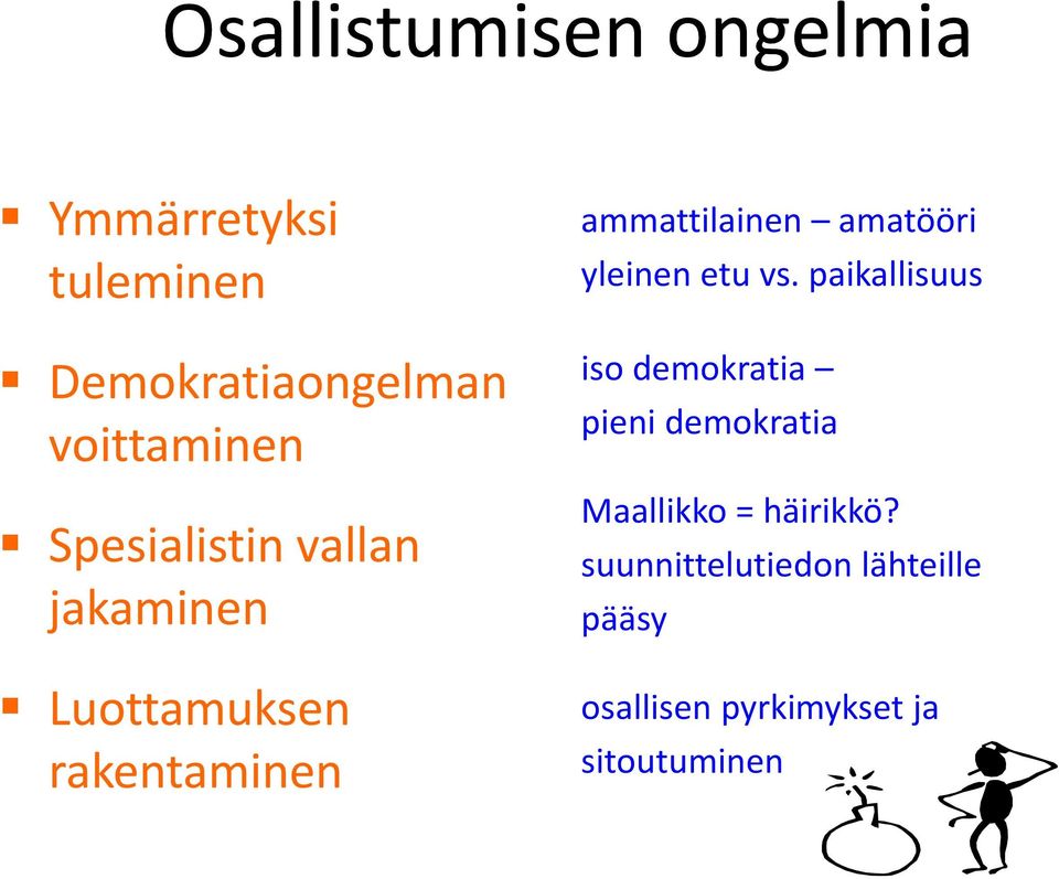 paikallisuus iso demokratia Demokratiaongelman voittaminen Spesialistin