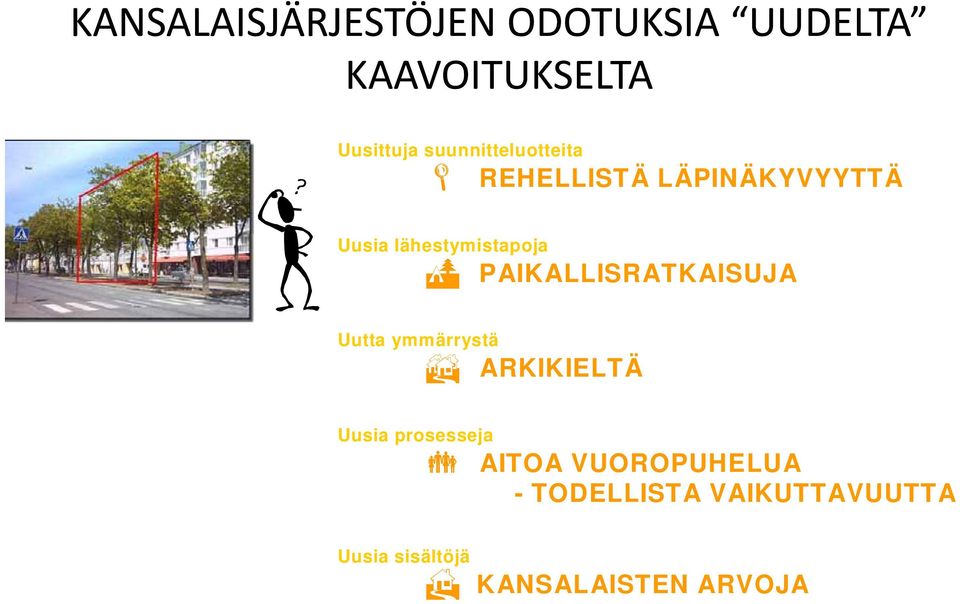 PAIKALLISRATKAISUJA Uutta ymmärrystä ARKIKIELTÄ Uusia prosesseja