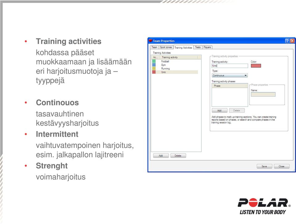 tasavauhtinen kestävyysharjoitus Intermittent