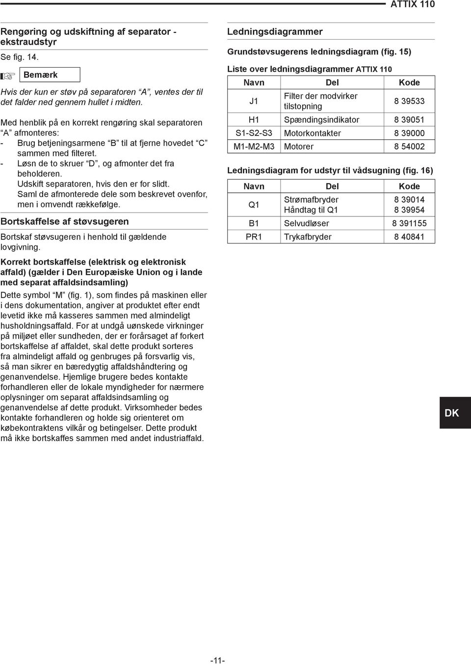 Udskift separatoren, hvis den er for slidt. Saml de afmonterede dele som beskrevet ovenfor, men i omvendt rækkefølge.