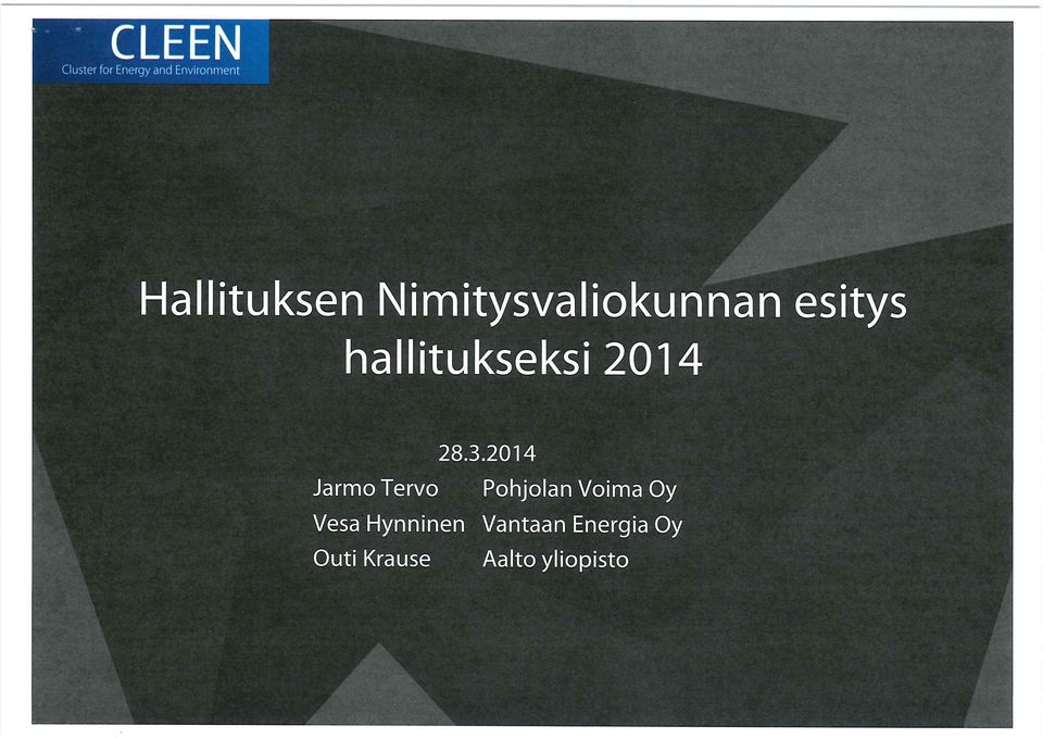 hallitukseksi 2014 28.3.