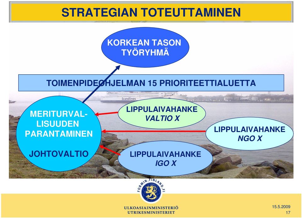 MERITURVAL- LISUUDEN PARANTAMINEN JOHTOVALTIO