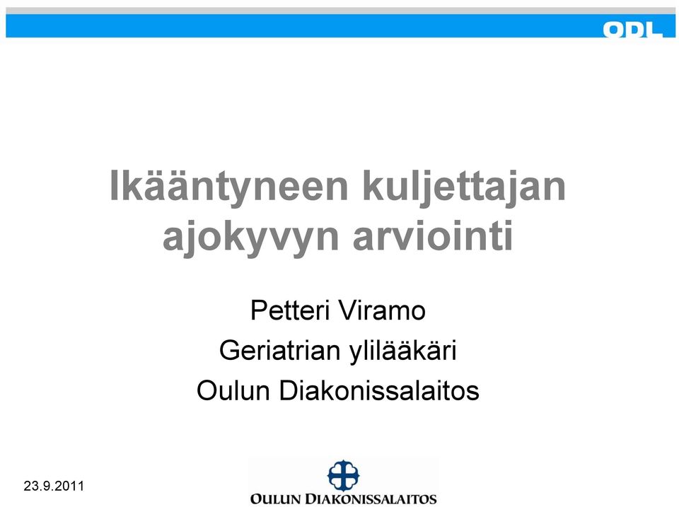 Petteri Viramo Geriatrian