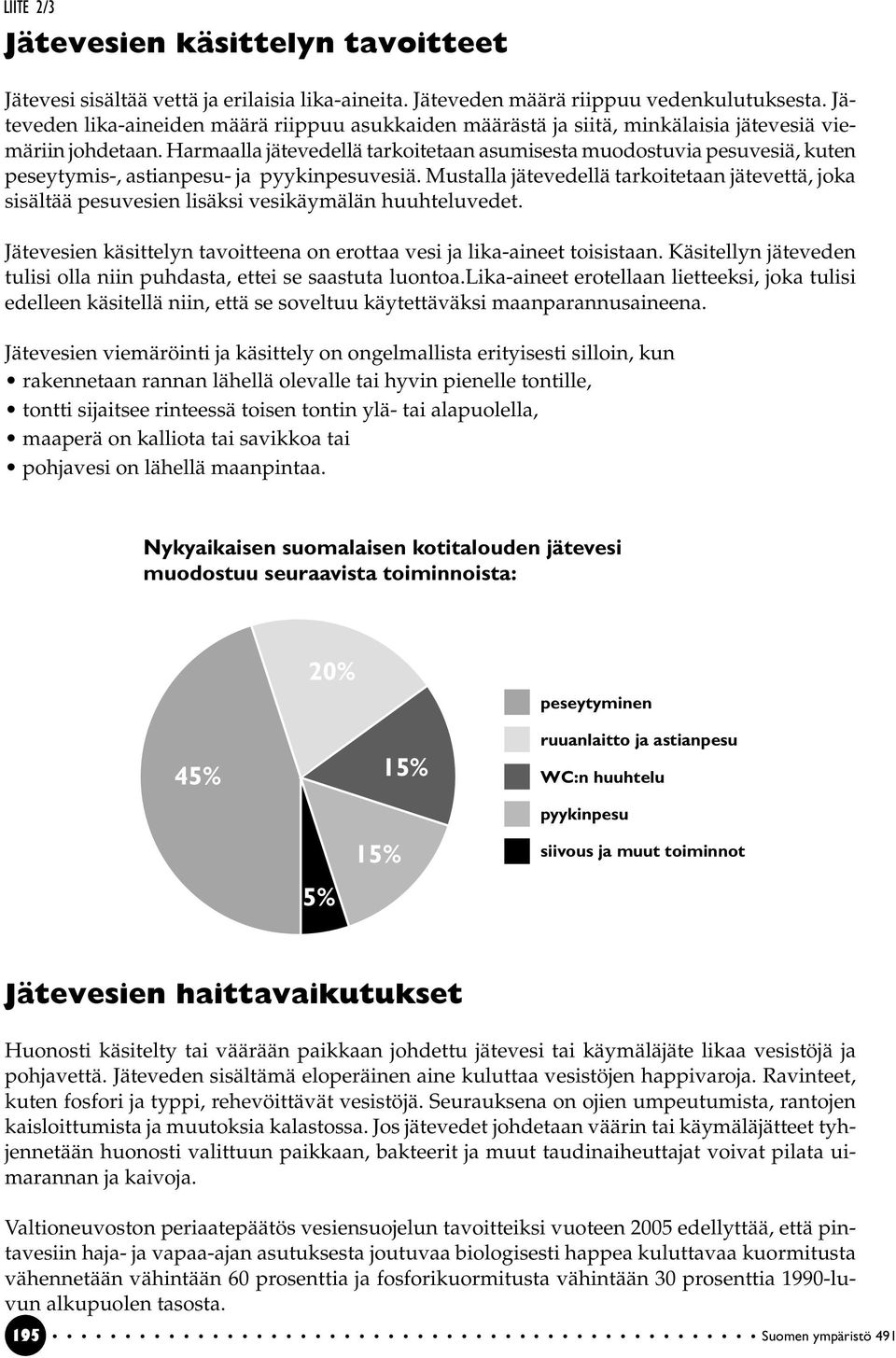 Harmaalla jätevedellä tarkoitetaan asumisesta muodostuvia pesuvesiä, kuten peseytymis-, astianpesu- ja pyykinpesuvesiä.