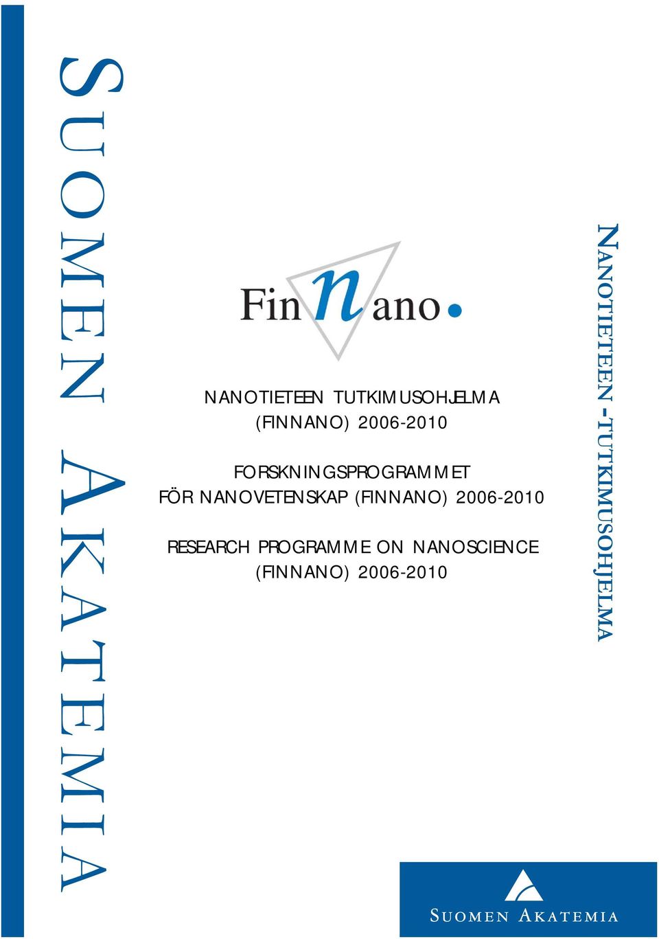 NANOVETENSKAP (FINNANO) 2006-2010 RESEARCH