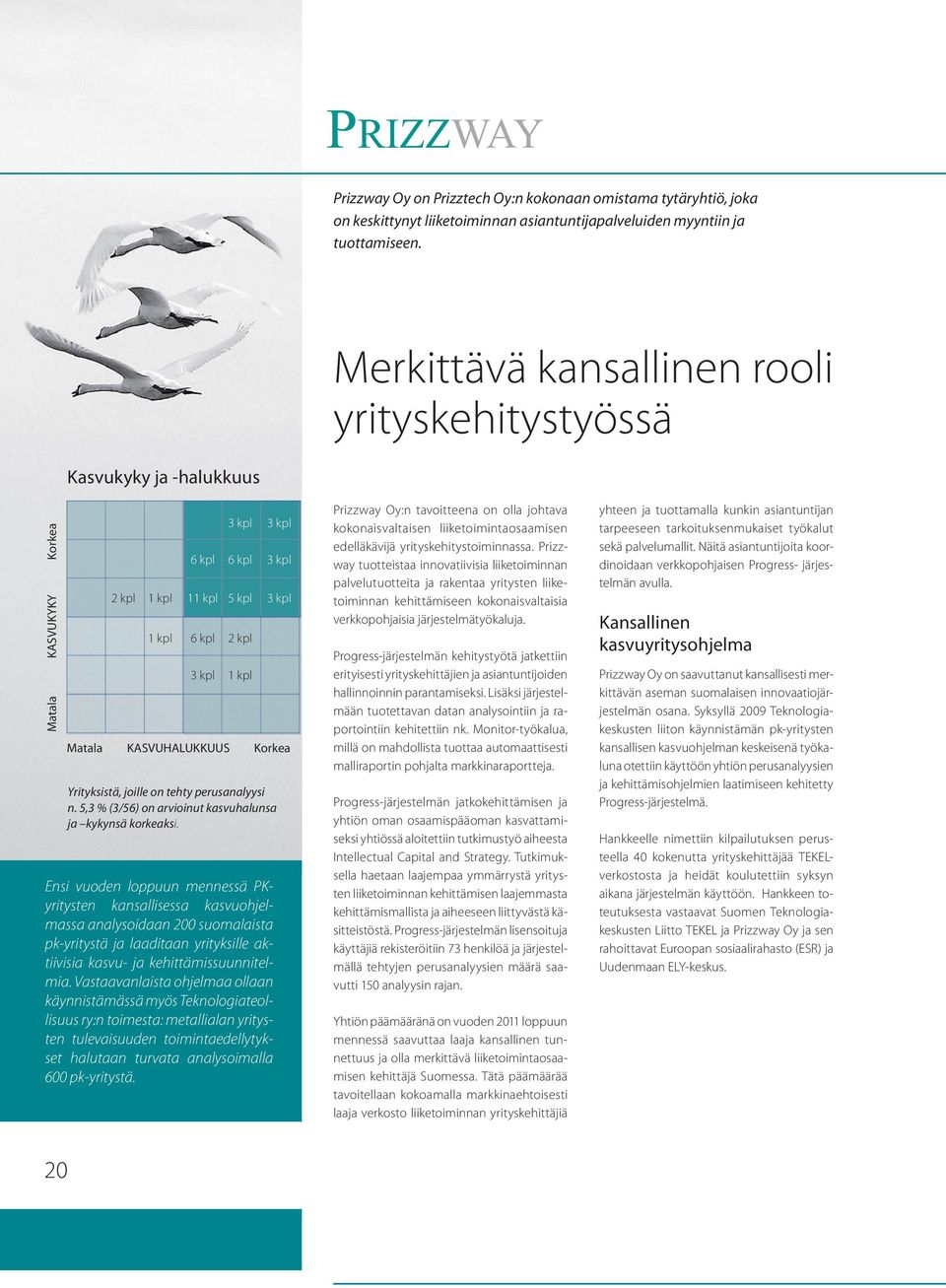 kasvuohjelmassa analysoidaan 200 suomalaista pk-yritystä ja laaditaan yrityksille aktiivisia kasvu- ja kehittämissuunnitelmia.