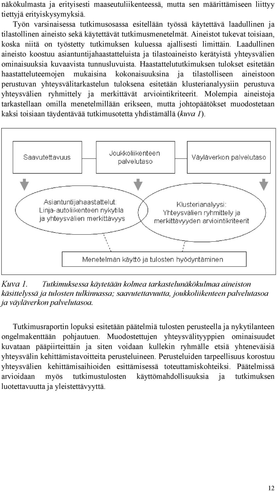 Aineistot tukevat toisiaan, koska niitä on työstetty tutkimuksen kuluessa ajallisesti limittäin.