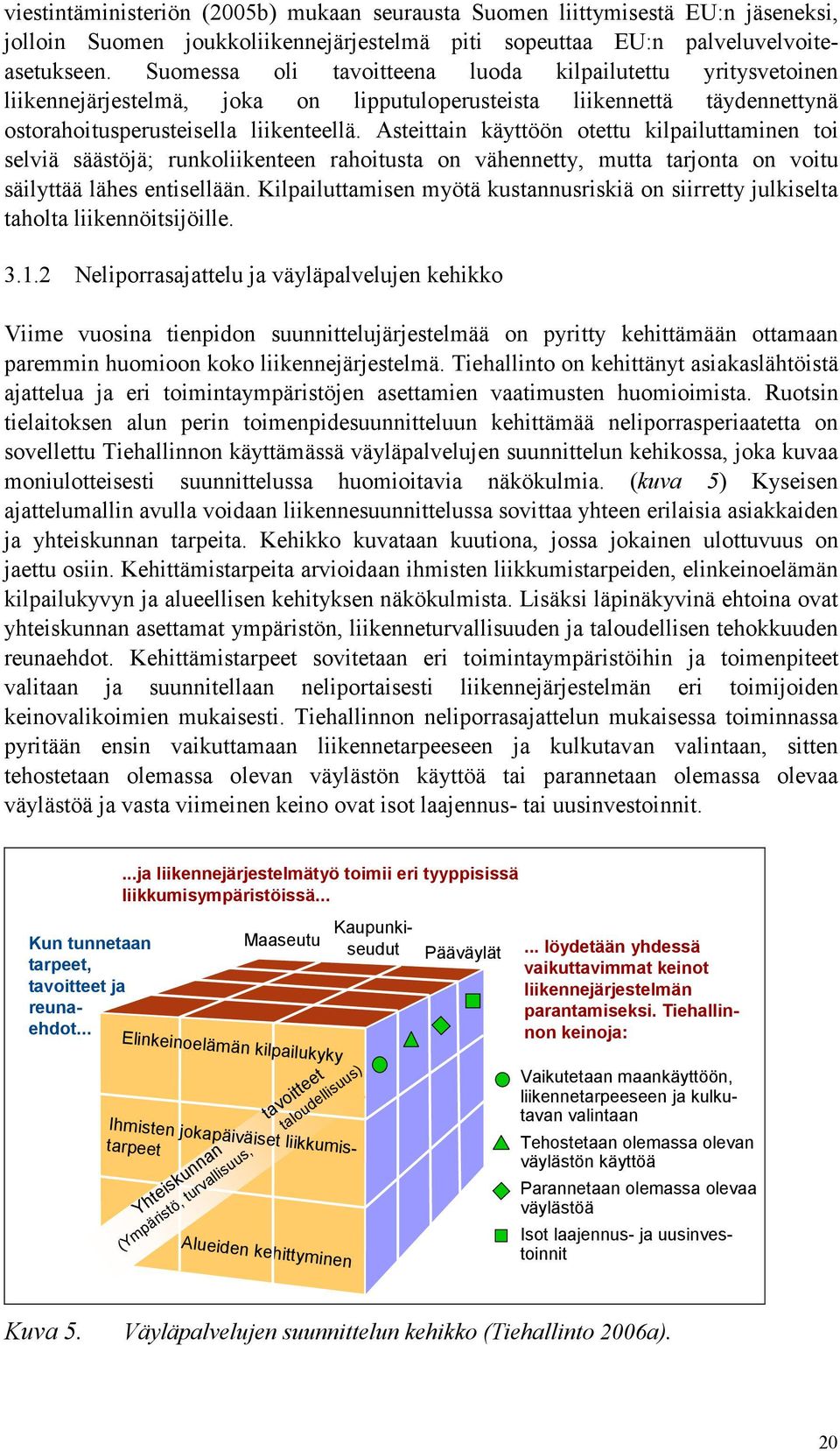 Asteittain käyttöön otettu kilpailuttaminen toi selviä säästöjä; runkoliikenteen rahoitusta on vähennetty, mutta tarjonta on voitu säilyttää lähes entisellään.