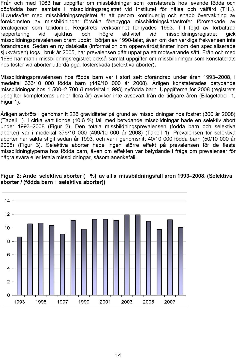 talidomid. Registrets verksamhet förnyades 1993.