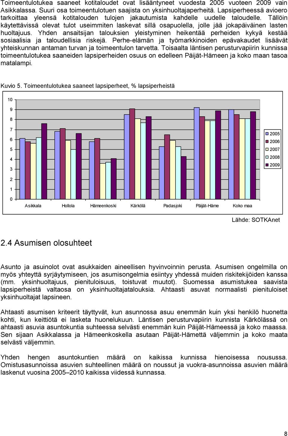 Tällöin käytettävissä olevat tulot useimmiten laskevat sillä osapuolella, jolle jää jokapäiväinen lasten huoltajuus.