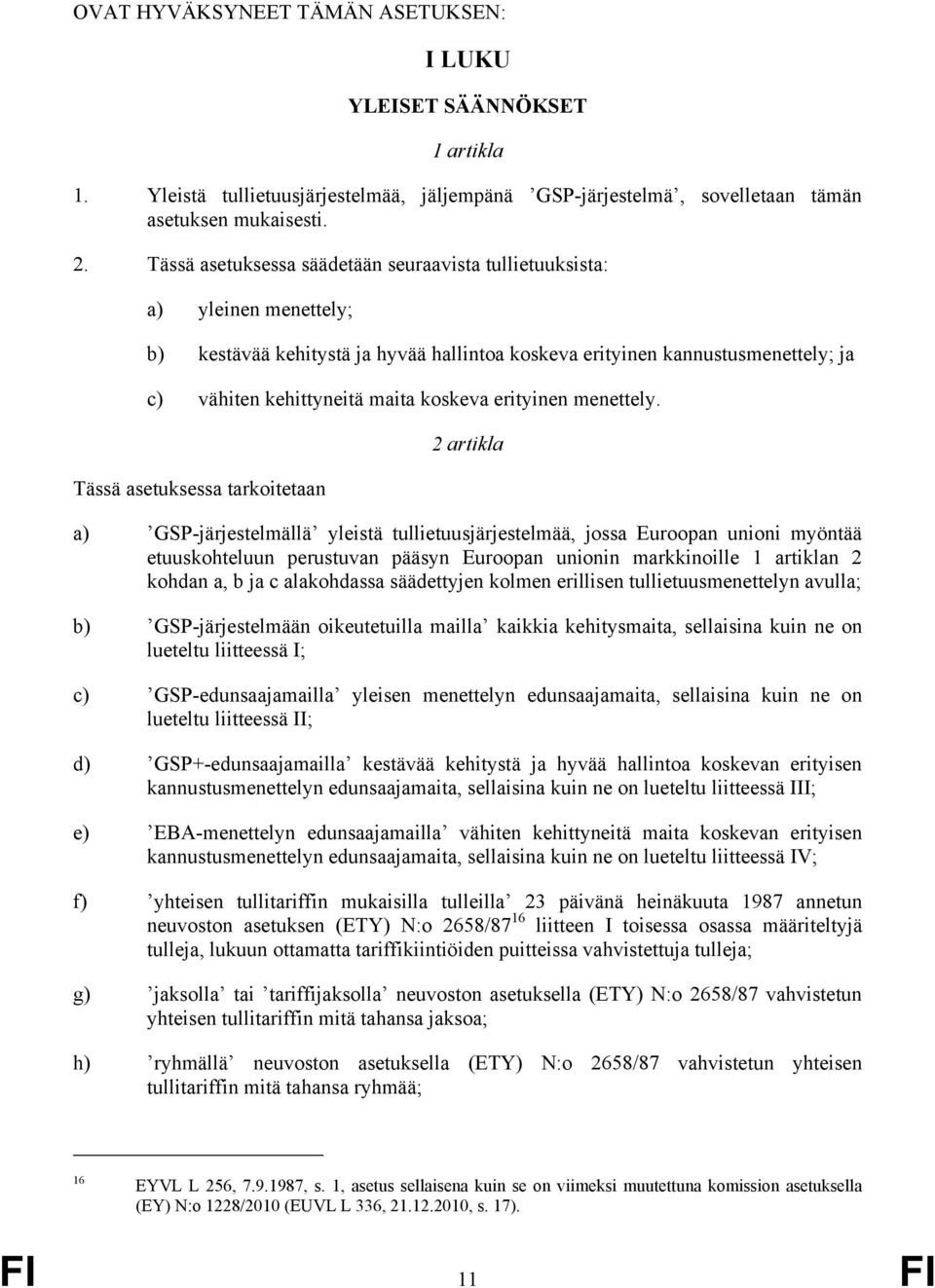 erityinen menettely.