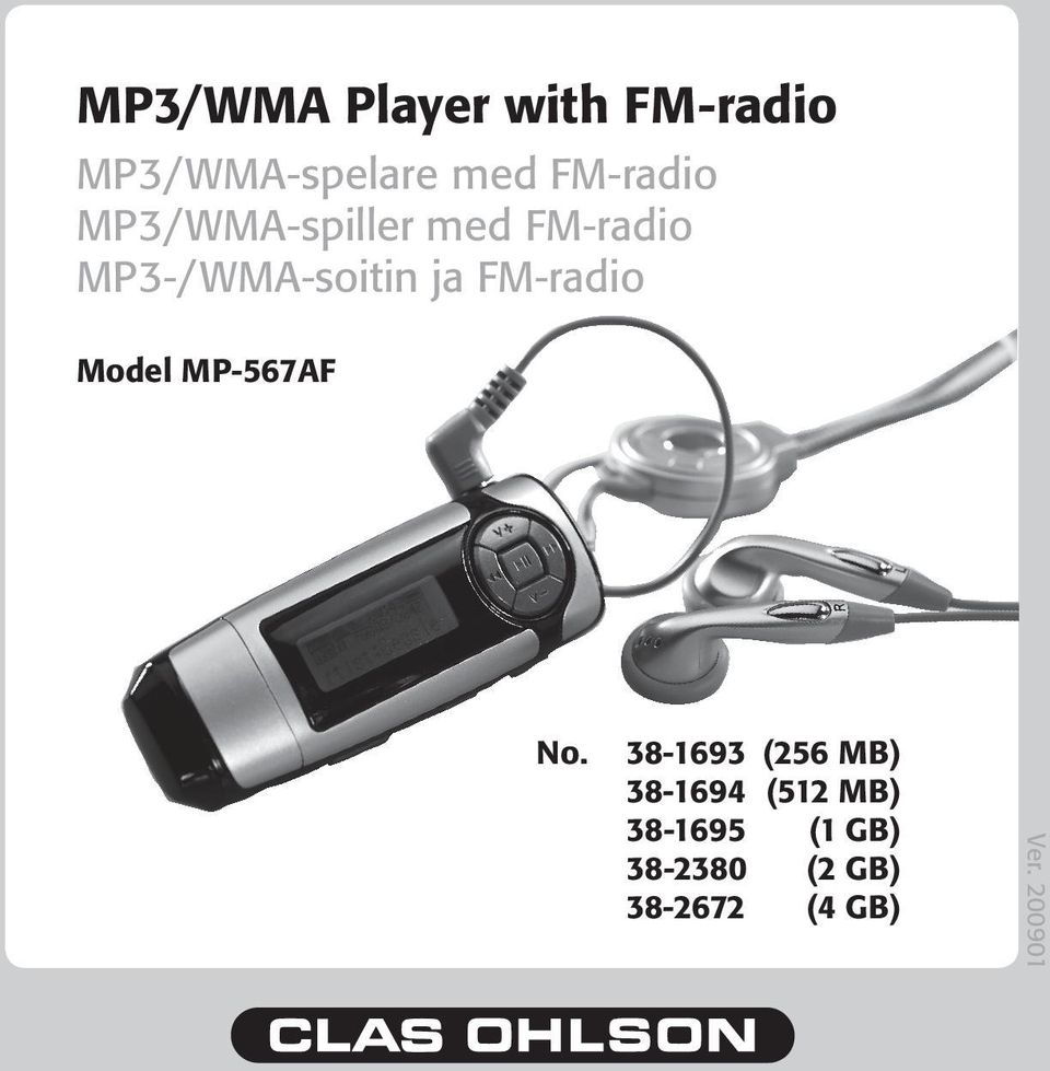 ja FM-radio Model MP-567AF No.
