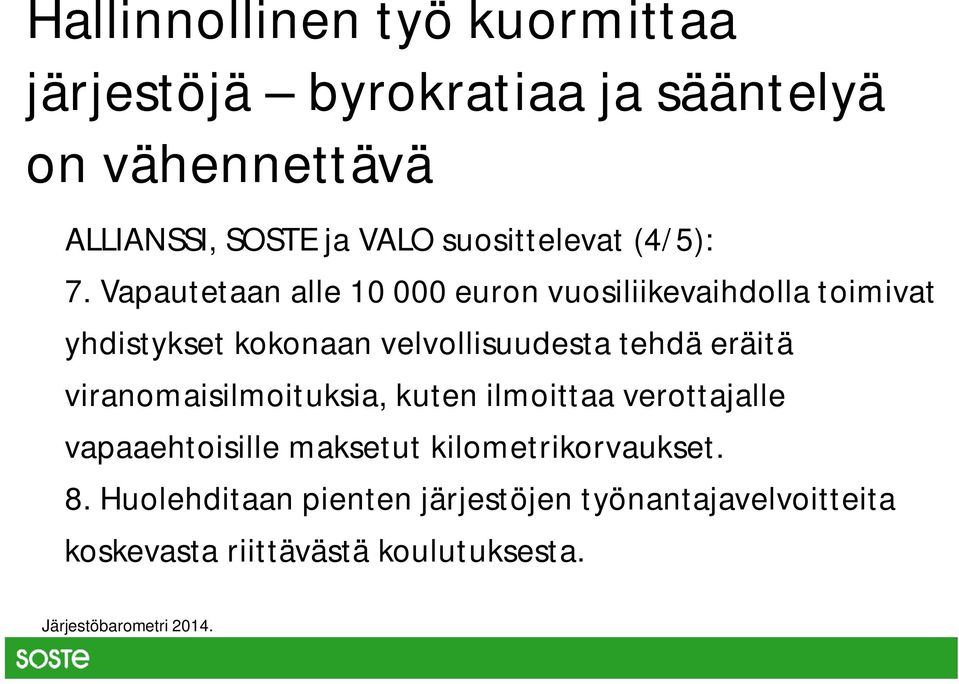 Vapautetaan alle 10 000 euron vuosiliikevaihdolla toimivat yhdistykset kokonaan velvollisuudesta tehdä