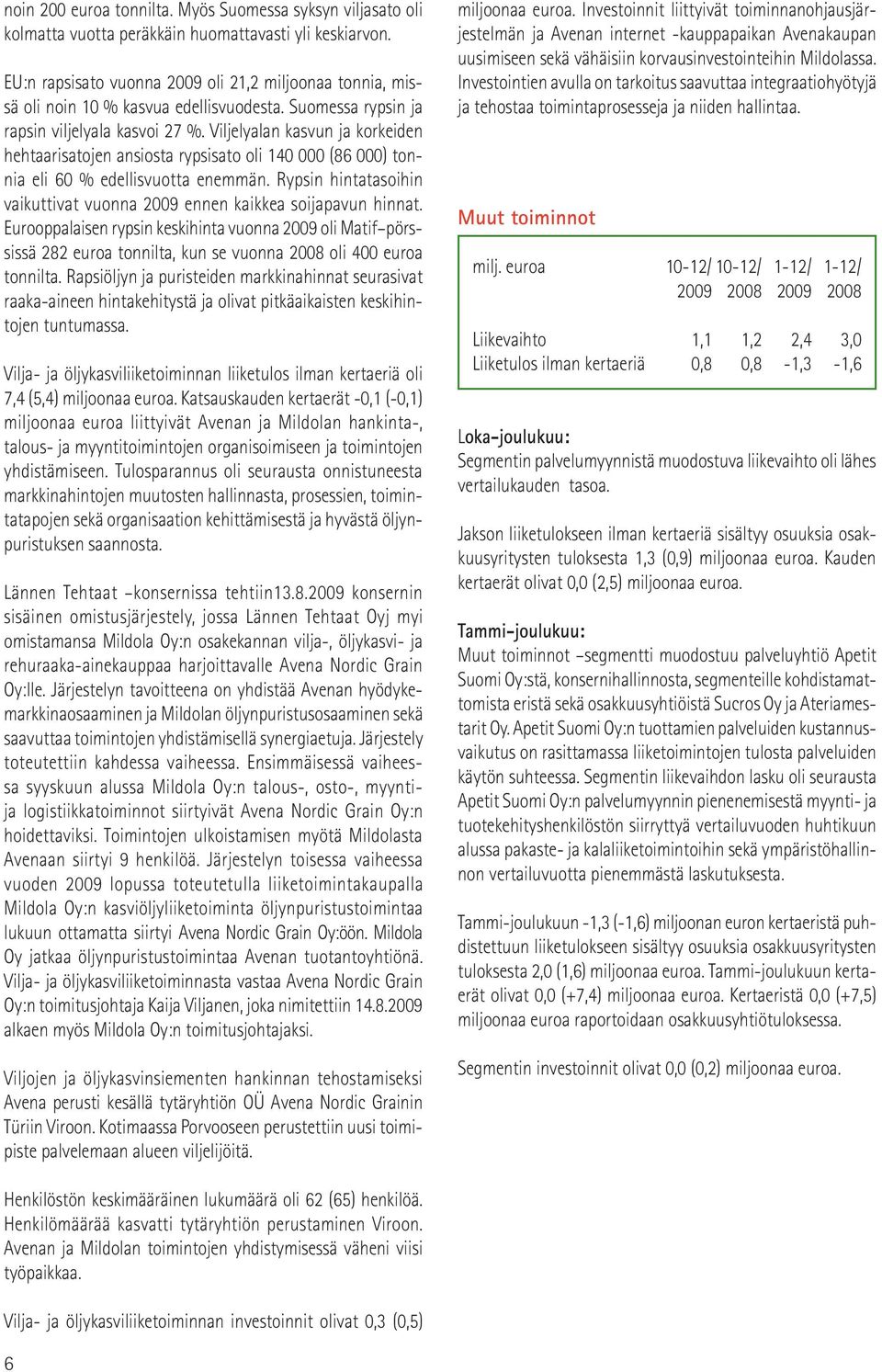 Viljelyalan kasvun ja korkeiden hehtaarisatojen ansiosta rypsisato oli 140 000 (86 000) tonnia eli 60 % edellisvuotta enemmän.